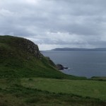 Looking back to Fair and Torr Head and Scotland